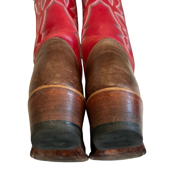 Justin Bent Rail BRL314 Square Toe Western Boots, Sz 6.5 C (also fits Sz 7B) - Picture 13 of 16